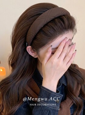 宽边发箍高颅顶不勒头轻熟气质