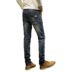 Mùa xuân 2019 quần jean nam mới Phiên bản Hàn Quốc của thắt lưng cotton Quần jean nam co giãn thẳng - Bộ đồ do ngu Bộ đồ