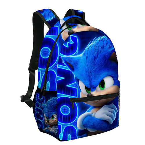 刺猬索尼克书包学生双肩包SONIC超音鼠音速小子中小男孩背包ins潮 - 图0