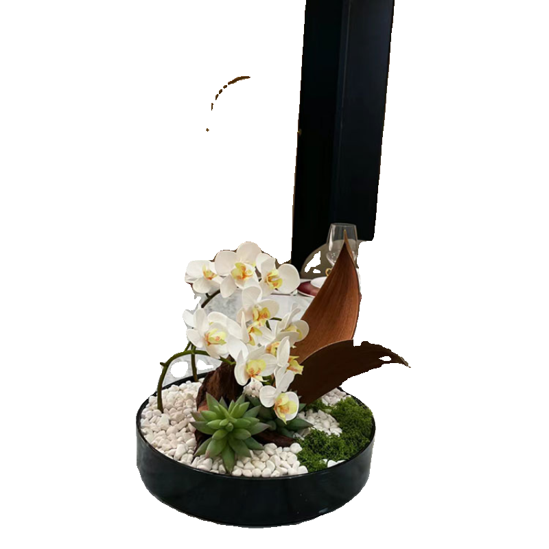 永生苔藓青苔蝴蝶兰扇叶绿植微景观酒店餐桌圆形花艺玄关摆件包邮,淘宝优惠券,粉丝福利购,淘宝优惠卷