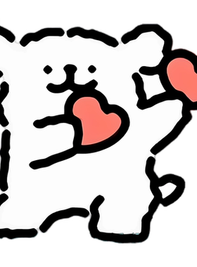 线条小狗简约贴纸贴画diy定制图片自带背胶爆款出租屋ins墙上家用