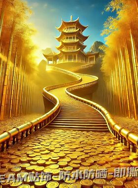 装饰墙纸餐厅粘扶摇直上步步高升墙贴贴纸阶梯自客厅卧室玄关黄金