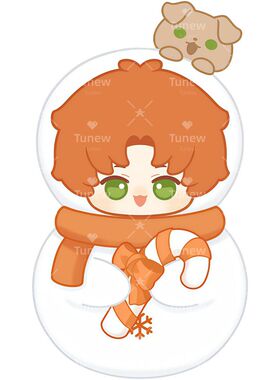 光与夜之恋暖心抱雪QQ人卡通贴纸柜子门窗美化墙面贴画行李箱遮瑕