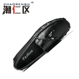 Мужские летние дышащие туфли для кожаной обуви в английском стиле, 2023, из натуральной кожи, мягкая подошва