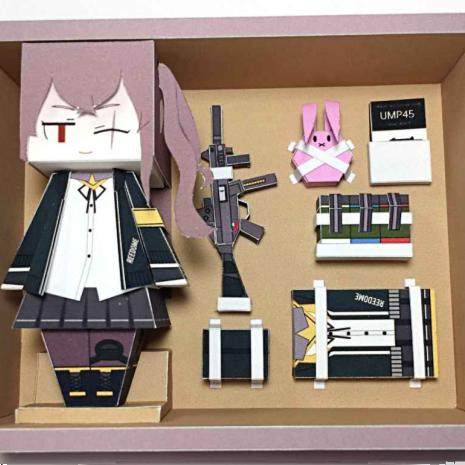 宅漫社纸工坊3D手工DIY纸模型少女前线系列纸盒人纸模型,淘宝优惠券,粉丝福利购,淘宝优惠卷