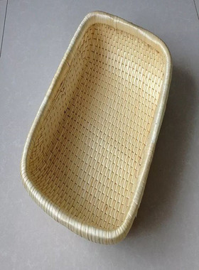 长方形笸箩竹编簸箕簸箕藤编