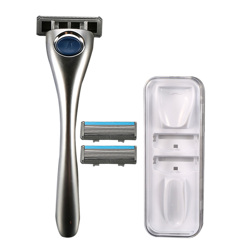 阿帕齐晟事美安专卖店Apache/阿帕齐天弓系列5层手动剃须刀老式刮胡刀1刀架2刀头旅行盒3