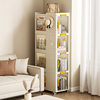 Trolley multi-layer student storage rack bathroom storage box book storage box hole plate pulley storage storage