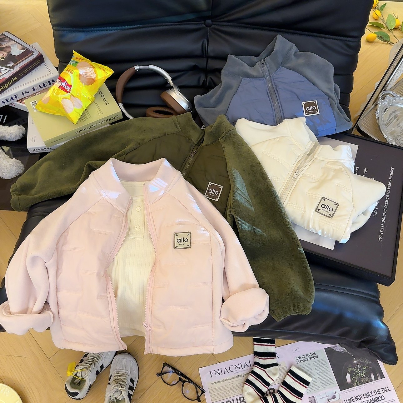 【秋冬新款】儿童外套百搭立领男童女童保暖中大童拼接上衣,淘宝优惠券,粉丝福利购,淘宝优惠卷