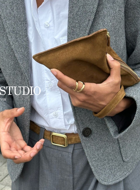 现货Lie Studio线条U形雕塑波纹开口戒指极简风丹麦高级官方授权