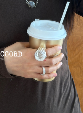 现货26SS新款DACCORD仲夏夜果天然白水晶果冻戒指清冷高级感