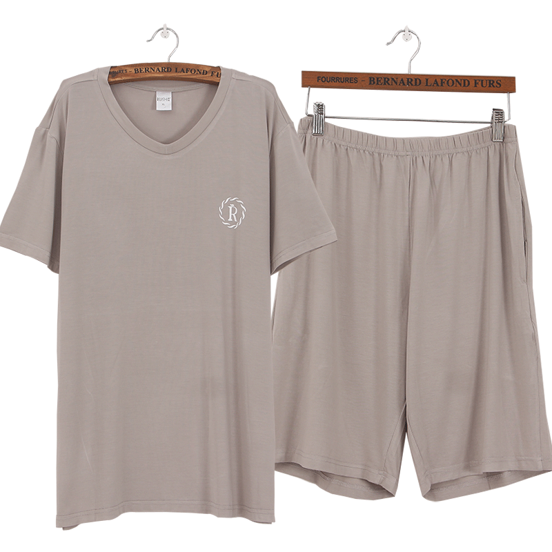 可外穿夏短袖薄款莫代尔休闲睡衣 芬诗漫睡衣/家居服套装