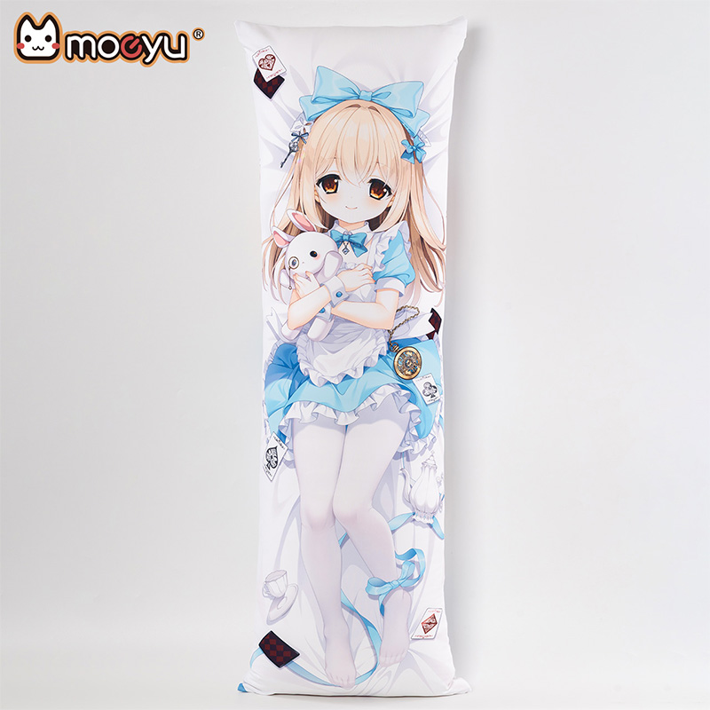 moeyu萌羽全身人形长枕套可爱靠枕等身抱枕二次元动漫周边 - 图1