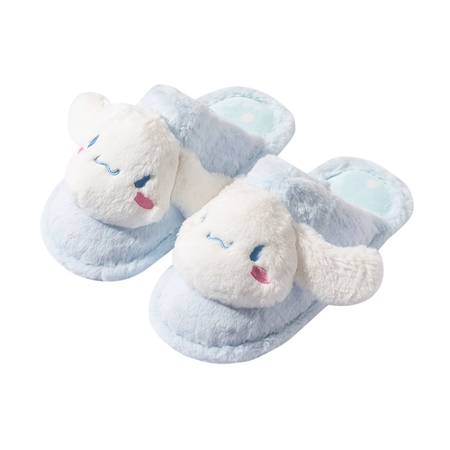 Miniso, sanrio, демисезонная женская плюшевая кукла, домашние тапочки
