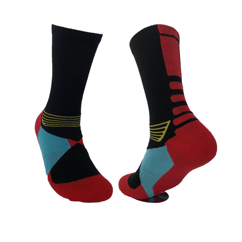 跨境男加厚篮球袜高筒精英袜吸汗透气长筒毛巾袜户外跑步运动袜子,淘宝优惠券,粉丝福利购,淘宝优惠卷