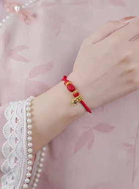 灵隐2026新年马年本命红绳男女手链手工编织太岁手绳寺庙景区文创