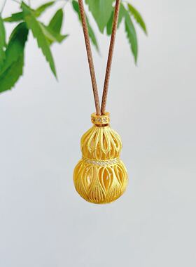 灵隐花开见佛福禄掐丝镂空葫中有佛有福项链寺庙文创礼品