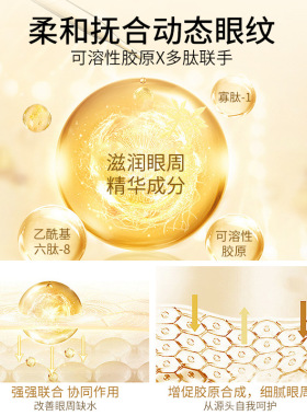 抖音同款胶原多肽抗皱眼膜贴改善眼袋黑眼圈淡化眼纹补水保湿