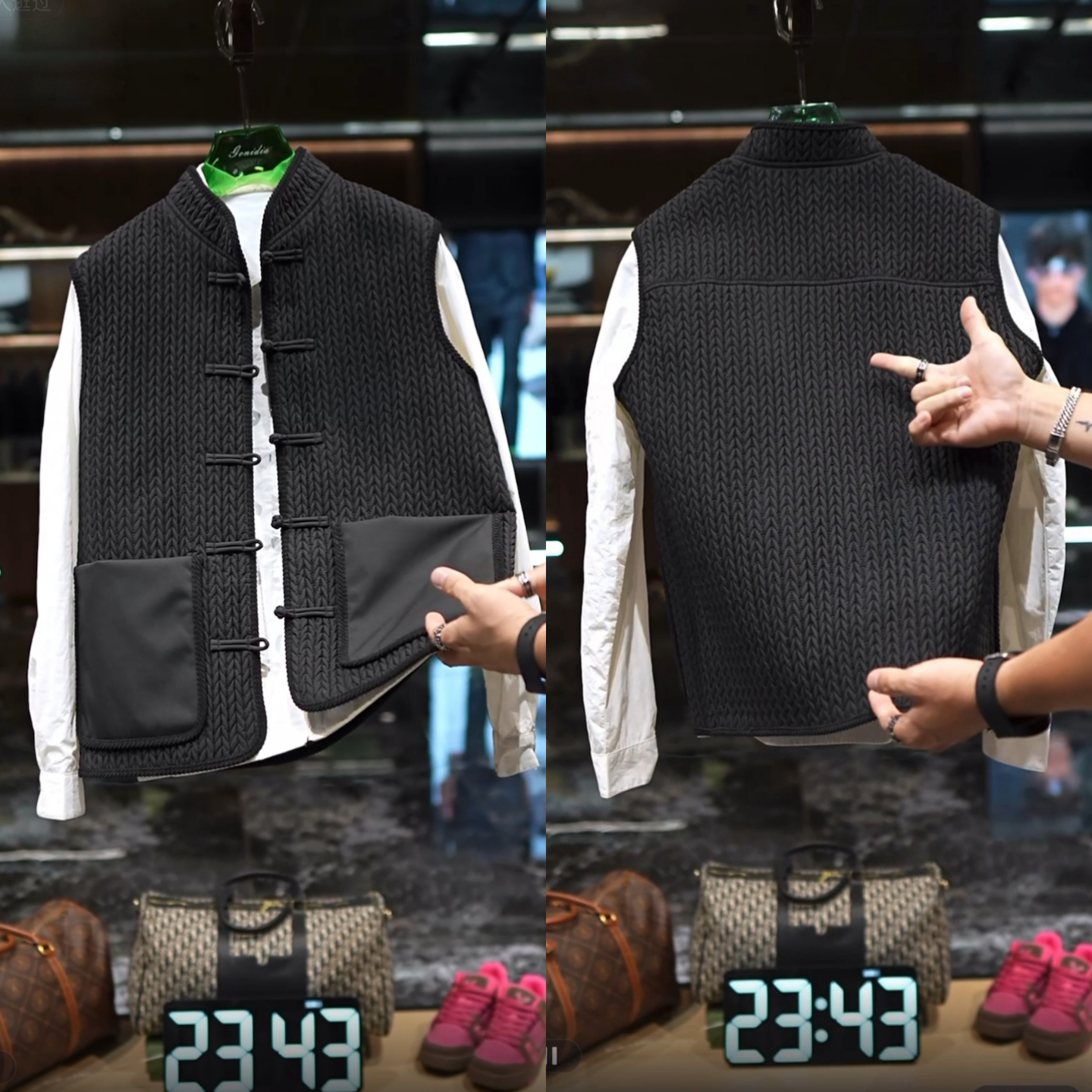 New winter new Chinese style men's cotton vest jacket