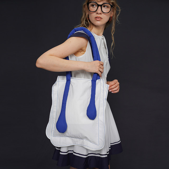 Coffee contrast color design canvas bag