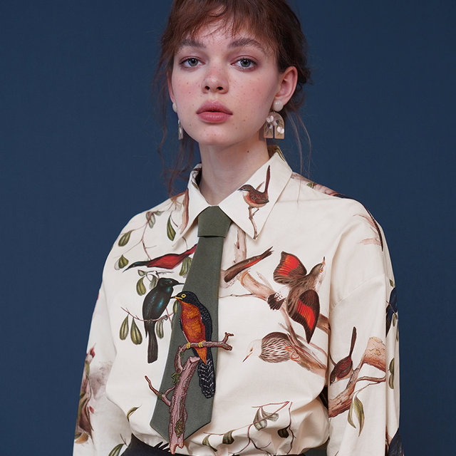 Kamo original exquisite embroidered tie