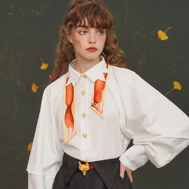 Kamo autumn and winter all-match female fox scarf