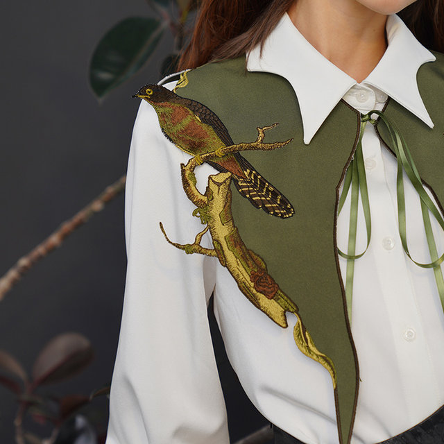 Kamo original embroidery original fake collar