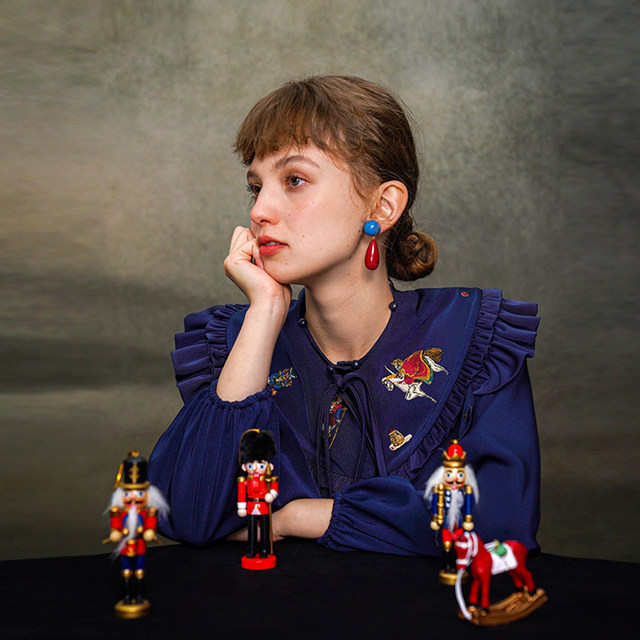 Kamo original detachable shawl shirt