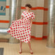 2024 summer long skirt design new polka dot holiday style
