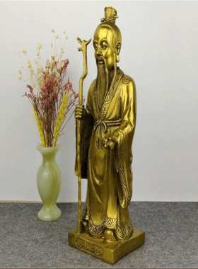 飞龙纯铜月老月下老月老星君铜像佛像工艺品礼物摆件