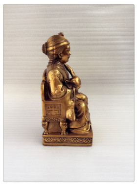 飞龙纯铜黑老太太黑妈妈黑老奶奶铜像像佛像工艺品供家居摆件