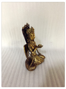 飞龙纯铜蛇 蟒柳像四大家族佛像铜像工艺品家居摆件