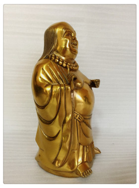 飞龙纯铜赤脚大仙赤脚金仙像佛像铜像工艺品家居摆件