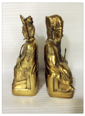 纯铜灶神菩萨摆件佛像