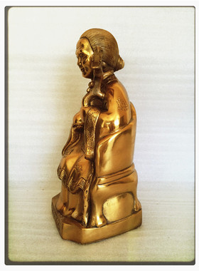 飞龙纯铜黑老太太黑妈妈铜像佛像工艺品家居摆件