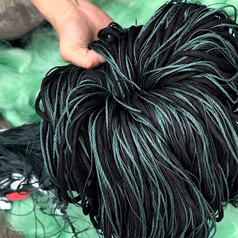 绿丝加重绳包坠三层渔网粘网丝网沉网捕鱼网挂网鲫鱼鲤鱼网100米,淘宝优惠券,粉丝福利购,淘宝优惠卷