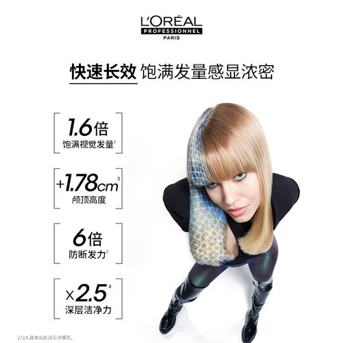 【现货立抢】欧莱雅PRO防断星河瓶丰盈洗发水蓬松强韧无硅油沙龙 - 图3