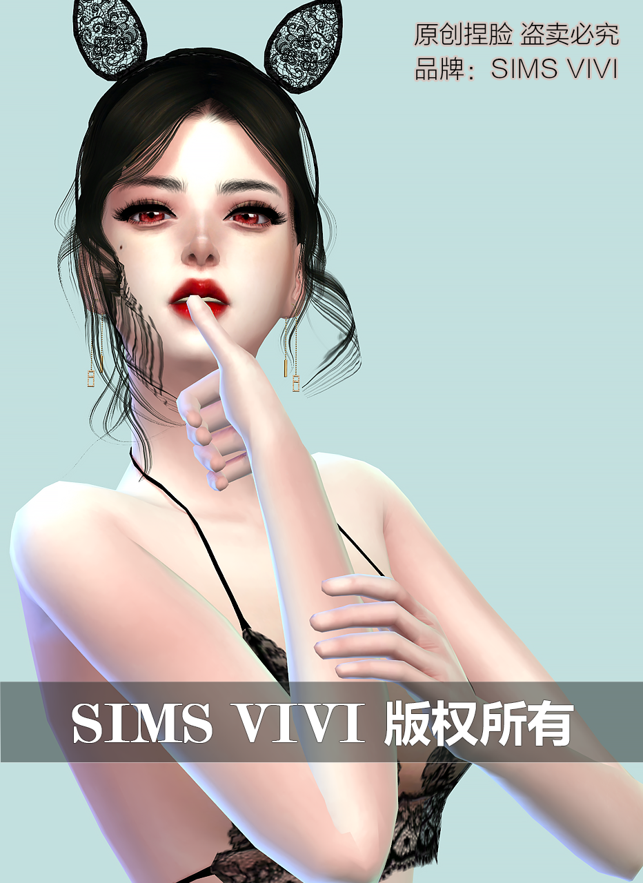 模拟人生4人物mod丨女丨维托静香丨送8套衣服发型皮肤 Sims4补丁 - 图3