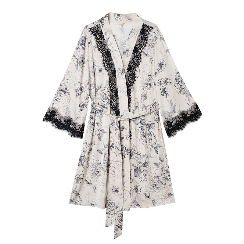 noirtease奈黎诗夏季性感蕾丝睡袍 noirtease睡袍/浴袍