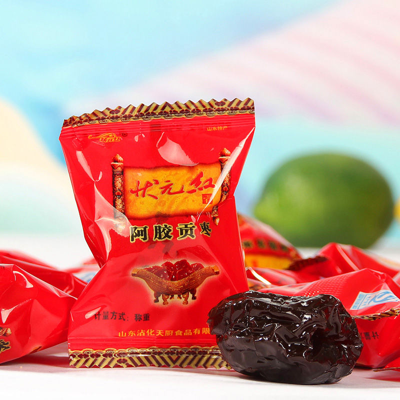 山东特产状元红阿胶贡枣阿胶蜜枣1000g无核独立包装煮粥煲汤即食 - 图0