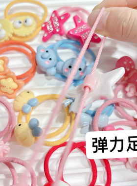 儿童发饰头绳可爱图案水果扎头发橡皮筋角落红色喜庆不伤发小发绳