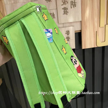 Cartoon anime Crayon Shin-chan biscuit bag series ສະດວກສະບາຍ waterproof bag storage bag backpack
