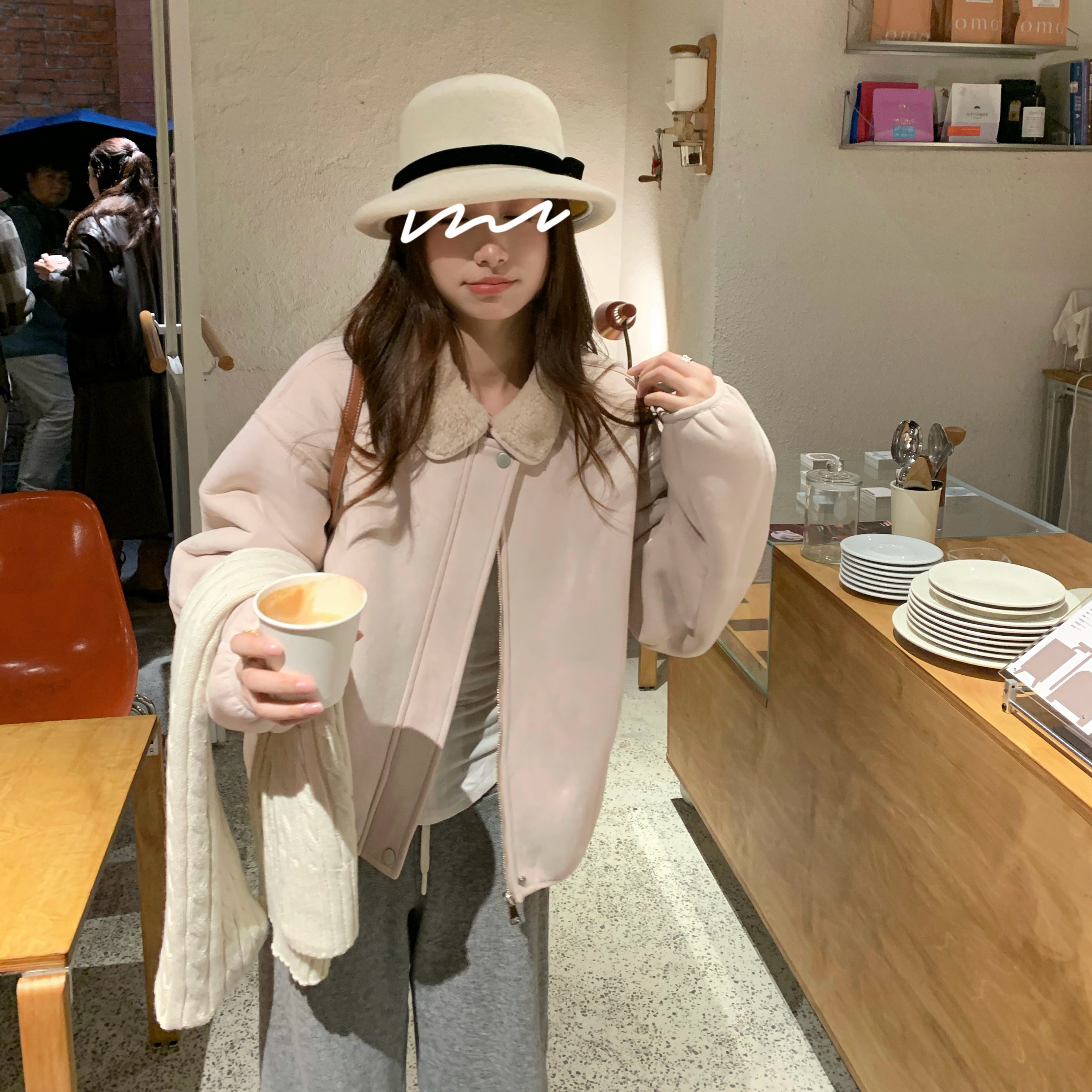 TheDouerr 北欧环游皮毛一体加厚保暖麂皮绒羊羔毛外套女,淘宝优惠券,粉丝福利购,淘宝优惠卷