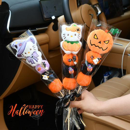Halloween candied haws doll kitty bouquet gift