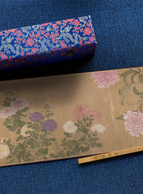 清 恽寿平 百花图卷 花卉工笔画客厅装饰画挂画卷轴高清微喷复制