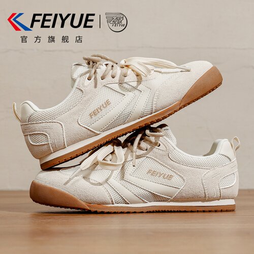 feiyue/飞跃女鞋德训鞋2026年春夏款网面透气超火小白鞋休闲网鞋 - 图2