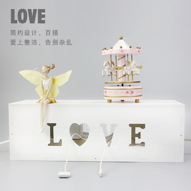 Creative waterproof flame retardant plug-in board plug-in wire storage box