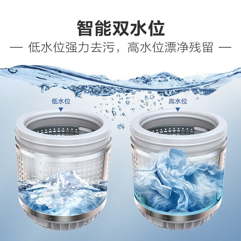 海尔统帅6.5公斤kg波轮家用洗衣机 统帅大愉洗衣机