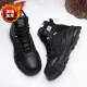 黑色马丁靴男款冬季高帮男鞋工装英伦风加绒加厚保暖大棉鞋雪地靴