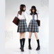 Heartbeat earthquake buy one get one free JK uniform plaid skirt original Japanese school supplied genuine summer college pleated half skirt